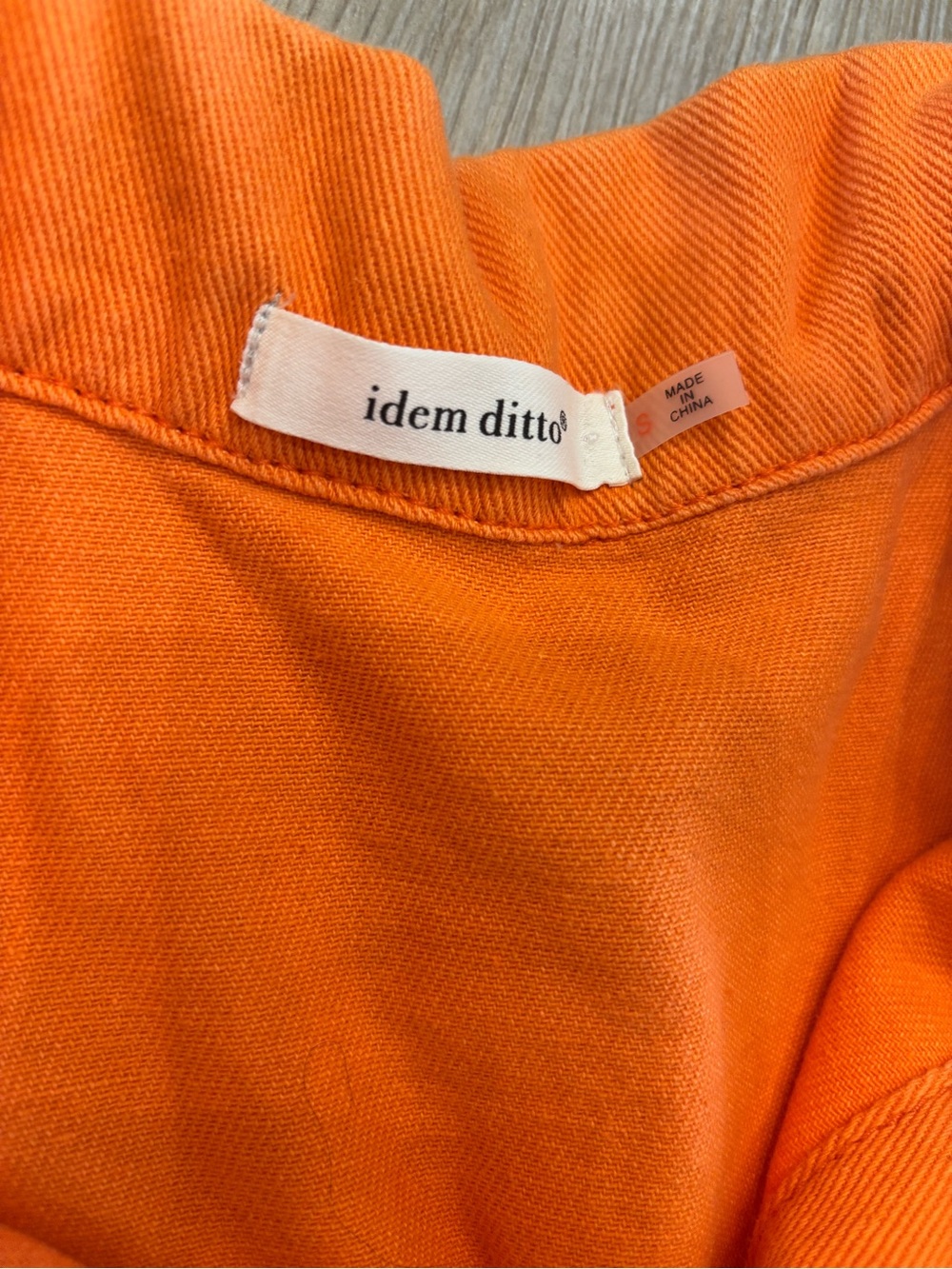 Show Me Your MuMu Orange Denim Romper - Picture 6 of 6